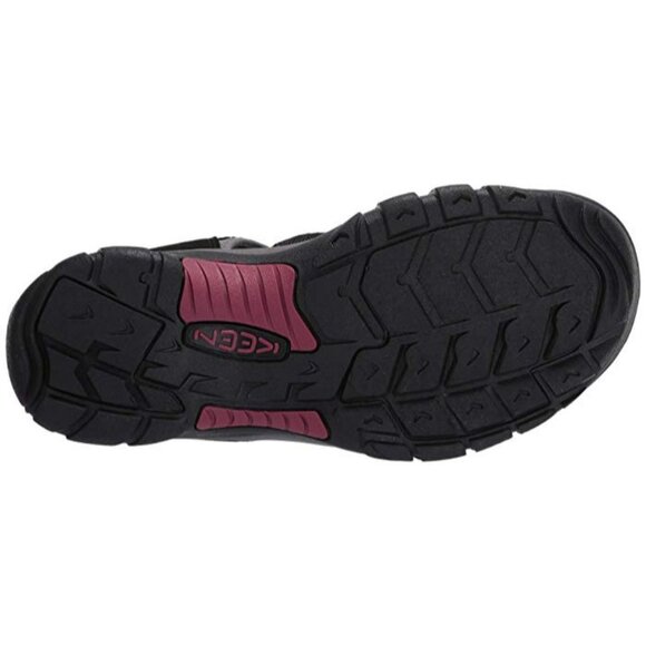 Keen Women's Newport H2 Sandals Size 7.5 Black/Raspberry Wine New - Picture 10 of 11